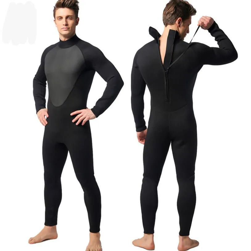 Free Shipping 3mm Neoprene Scuba Dive Wetsuit For Men Spearfishing Wet