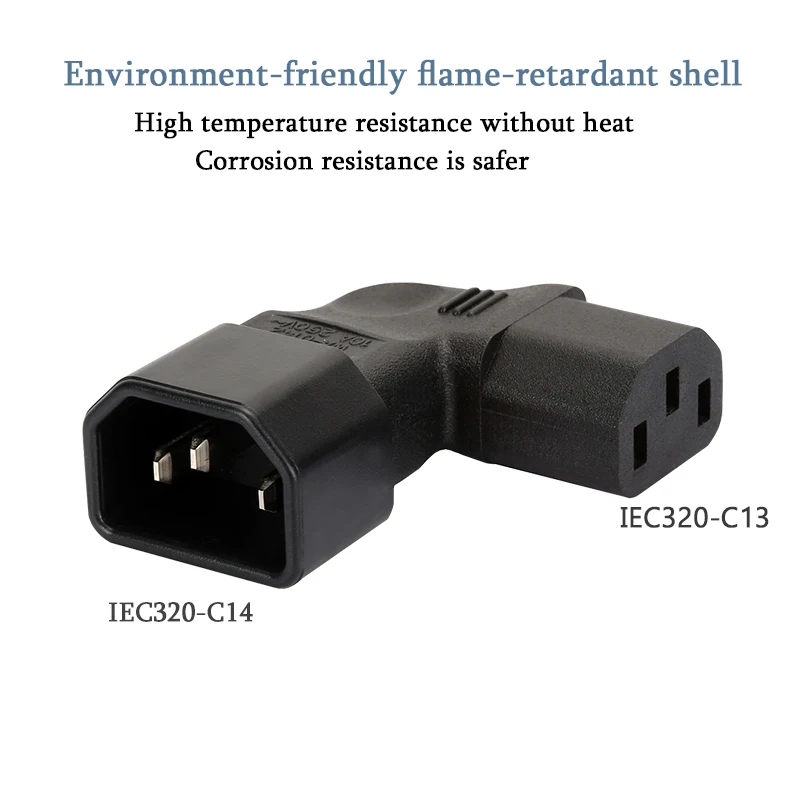 IEC320 C14 для C13, IEC320 C13 адаптер питания для C14 правая кривая Мужской Разъем ToFemale шасси конверсионная вкладка