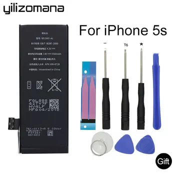 

YILOZOMANA Original Phone Battery High Capacity 1560mAh Battery For iPhone 5S Replacement Batteries Free Tools Retail Package