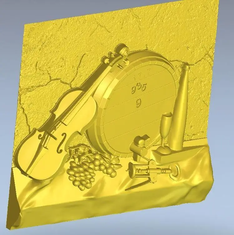 3d фотообои для ЧПУ в формате STL скрипки|3d model relief|3d relief modelfor cnc |