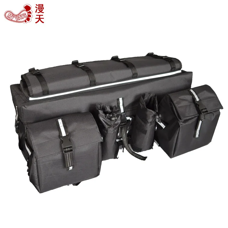 Rock Biker Waist Bags Waterproof Motorcycle Twin Waist Messenger Bag ATV Motocross Riding Tool Pack Offroad Travel Sports Bags