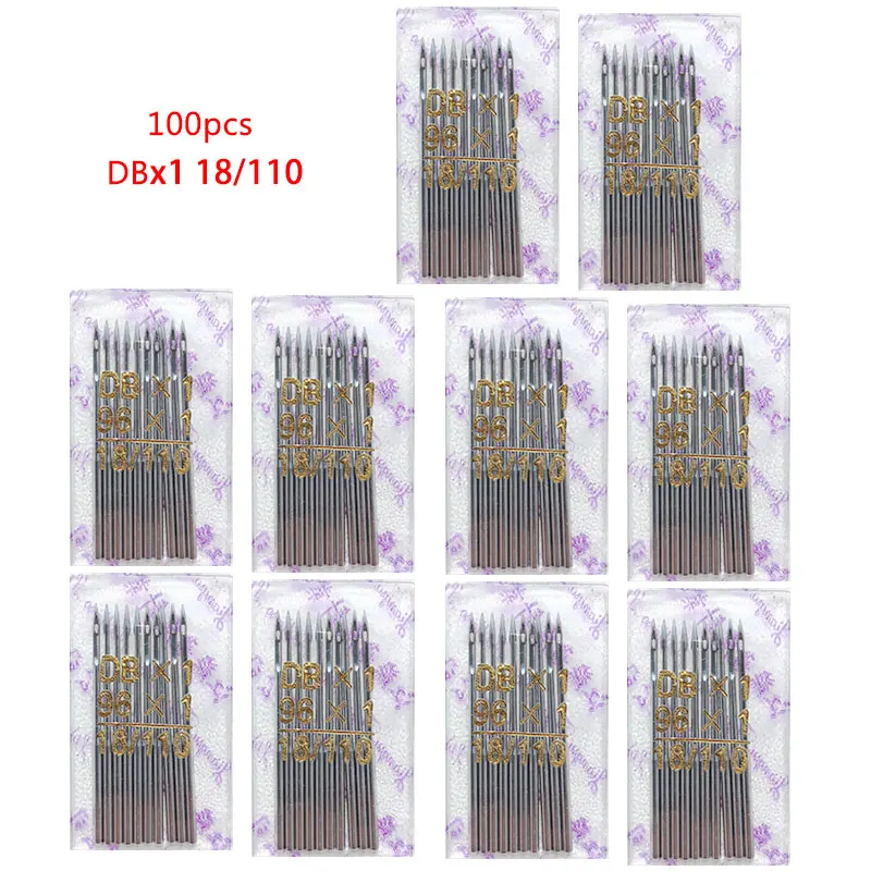 100pcs Sewing Needles DBX1 Suitable For All Brand Industrial Lockstitch Sewing Machine Singer 9#11#12# 14#16#18#Various Models 