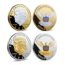 

2018 New Alloy Coins Donald Trump Statue of Liberty Werewolf Dragon Collectible Commemorative Coin Souvenir Party Business Gift