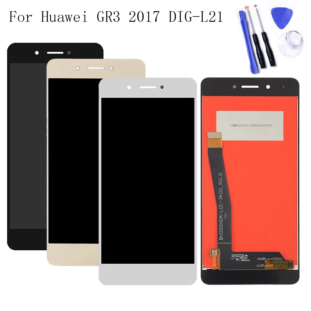 

5.0 inch For Huawei GR3 2017 ( Diego) DIG-L21 LCD Display + Touch Screen Digitizer Assembly Tested +Tools