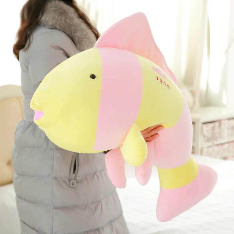 Stuffed animals plush soft kawaii tropical ocean fish stripes fish Doll Plush Doll playground gift children's birthday gift Stuffed animals plush soft kawaii tropical ocean fish stripes fish Doll Plush Doll playground gift children's birthday gift
