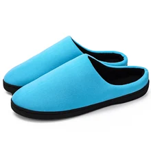 

2018 Adults Winter Antiskid Indoor Warm Slippers Soft Low Weight Hotel Slippers for Men and Women Antislip Home Cotton Slippers