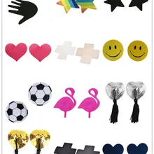 Новинка, 1 пара, женские сексуальные накладки на соски в форме сердца/звезды/животного, наклейки на соски, наклейки на грудь, разные стили