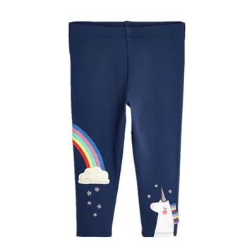 

2019 New summer spring autumn baby girls Printing cartoon Leggings Quality Cotton unicorn clothing set for 2-7year Baby Girls