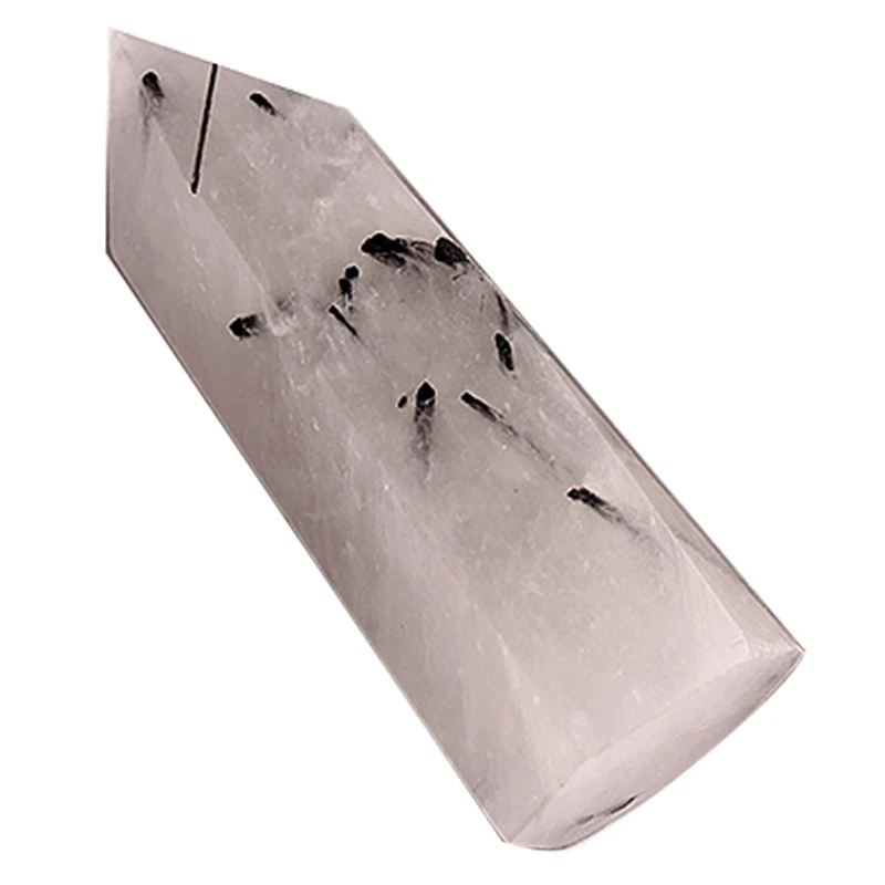 1 шт. натуральный черный турмалин кристалл обелиска кварц Точка Исцеление образец Длина 40~ 50 мм ширина 20 мм домашний декор камни