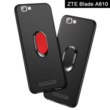 Чехол для zte Blade A610 чехол 5," мягкий черный силиконовый магнитный автомобильный держатель кольцо Funda для zte Blade A610 A610C V6 Max A612 чехол s