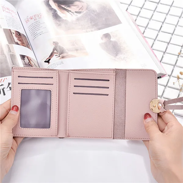 OCARDIAN Women Fashion Solid Hasp Tassels Multi Card Position Coin Bag Wallet Hot Sale Dropship