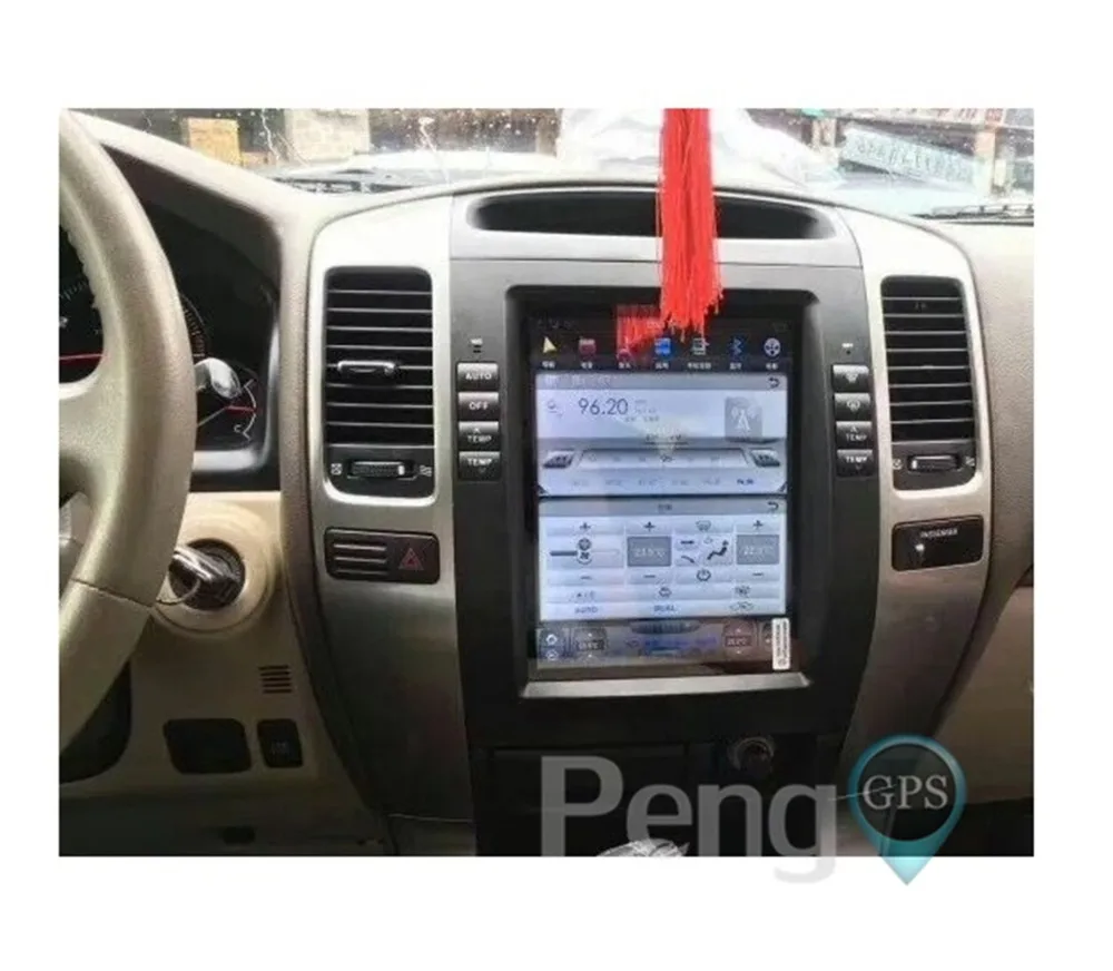 Sale 2 Din Tesla Style 10.4 inch Android 7.1 Car GPS Navigation DVD Player for Toyota Land Cruiser Prado 120 2002-2009/ Lexus GX470 1