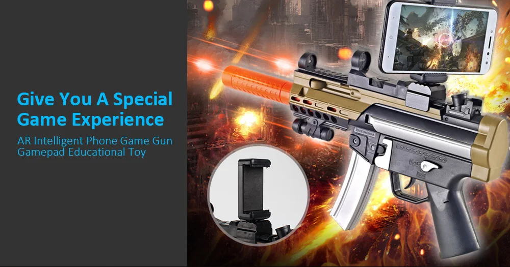 AR Intelligent Phone Game Gun Gamepad Educational Toy 3D Experience