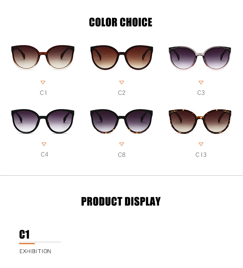 LongKeeper Sunglasses Cat Eye Women Men Sun Glasses Eyewear Eyeglasses Plastic Frame Clear Lens UV400 Shade Fashion Driving New