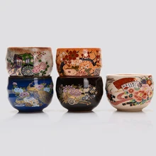 Япония импортирует девять долин обожженные грубые белый бокал для вина японский дворец Стиль домашнее Вино чашка вино кунг-фу Набор подарочных коробок