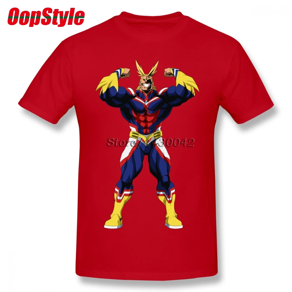 My Hero Academia T-shirt For Men Dropshipping Short Sleeve Cotton Plus Size Custom Team Tee 4XL 5XL 6XL | Мужская одежда