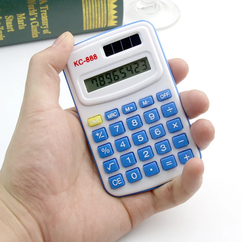 Small pocket 8 bit multi function mini solar font b calculator b font