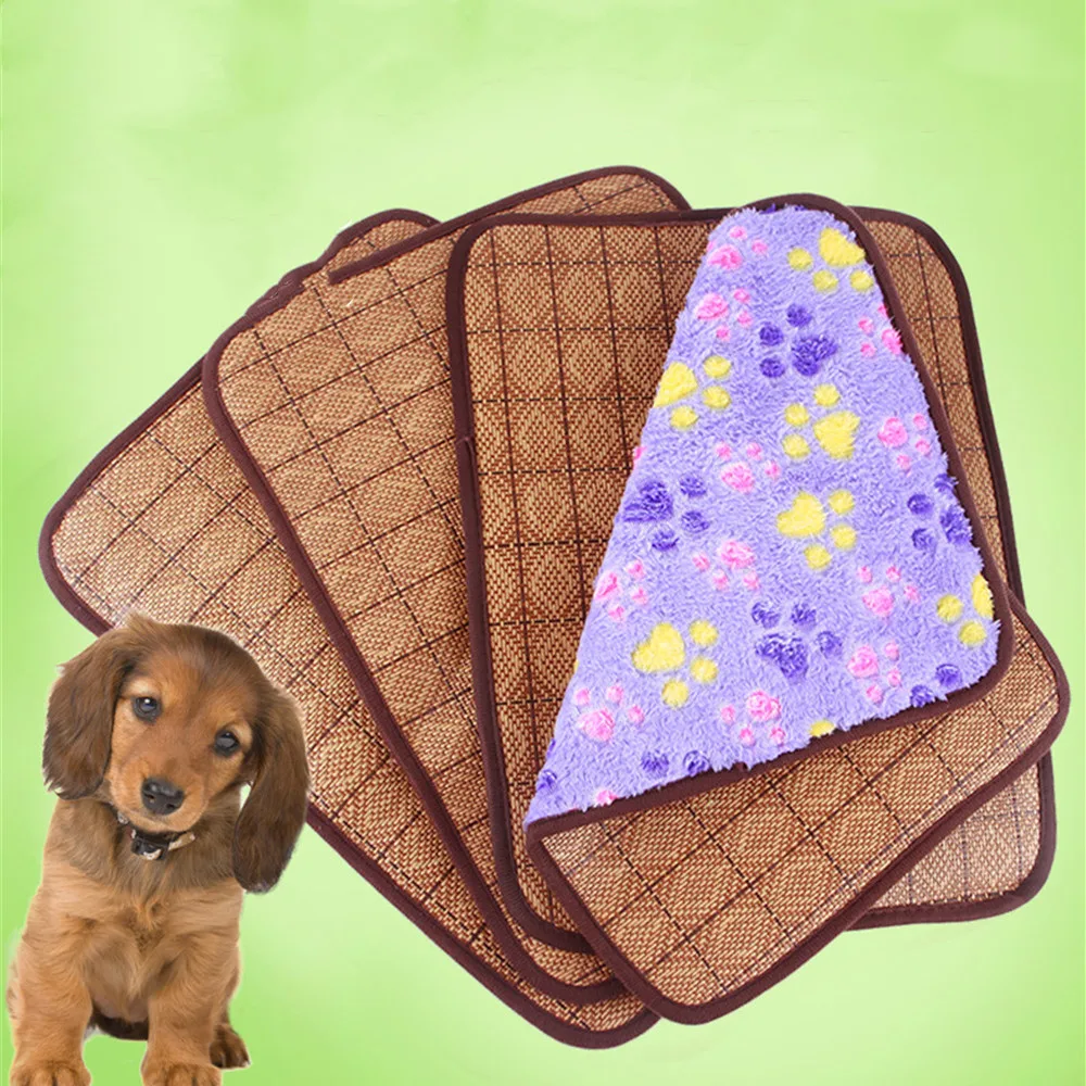 

6Colors Breathable Soft Cat Bed Mat Summer Cat Bed Winter Mats Pet Kitten Cage Bed Cover Cushion Drop Shipping