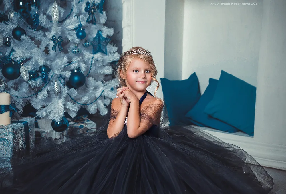 Дизайн элегантное голубое платье-пачка navy платье с алмазным поясом с цветами для детей вечернее платье для девочек платье для специального случая Vestidos PT120