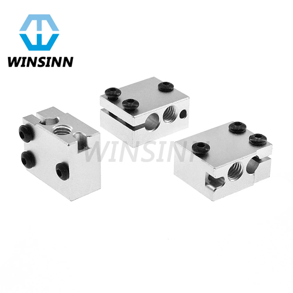 

Sensor Volcano Heater Block High Speed Heat Block Aluminum for HT-NTC100K PT100 3D Printer Extruder Hotend RepRap J-Head V6