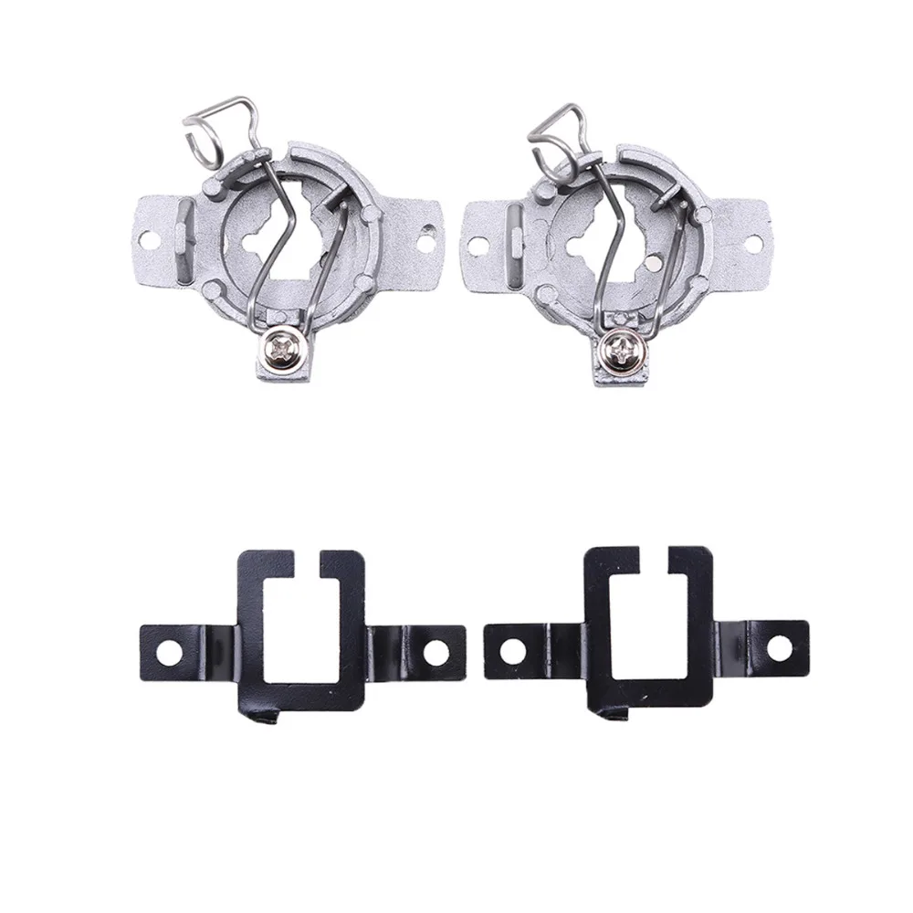 1 Pair Car H1/H7 HID Xenon Lamp Bulbs Light Socket Adapter Holder For