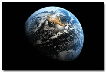 

NICOLESHENTING The Earth - Milky Way Galaxy Space Stars Nebula Art Silk Poster Print Universe Wall Pictures Room Decor 035
