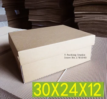 

30*24*12 CM Brown Shoe Box shoe boxes gift box50pcs/lot