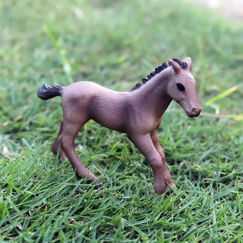 Oenux 3 шт./компл. прерий Животные симуляция Животные лошадь Семья модель экшн герои классические американская лошадь коллекция игрушек