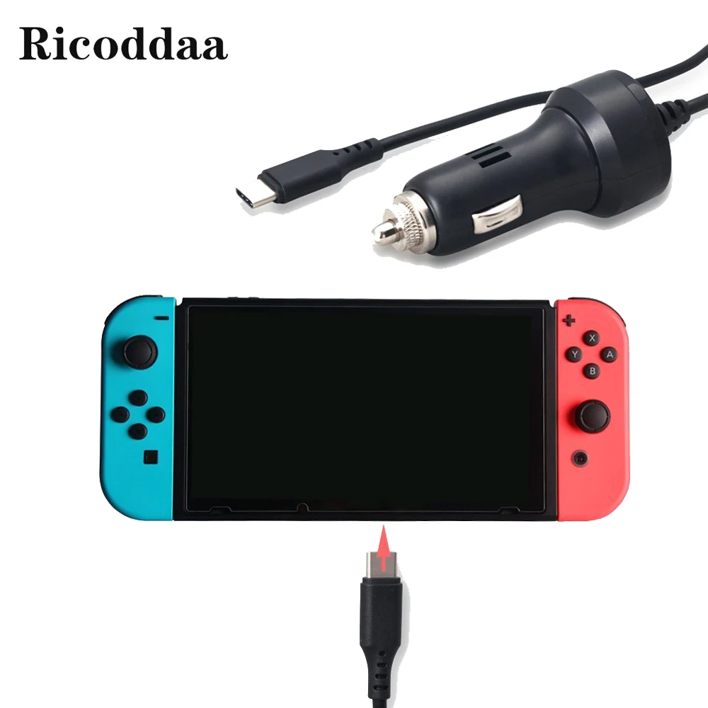 Автомобильное зарядное устройство для Nintendo Switch с разъемом типа C адаптер питания