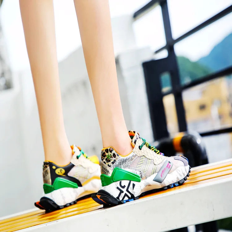 Повседневная обувь женские кроссовки на платформе zapatos de mujer дышащая Модная