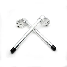 31/32/33/35/36/37/39/41/45/48/50/51 мм Серебряный ЧПУ регулируемый руль мотоцикла гоночный кронштейн на Ons, вилка, руль, ручной стержень, для бара