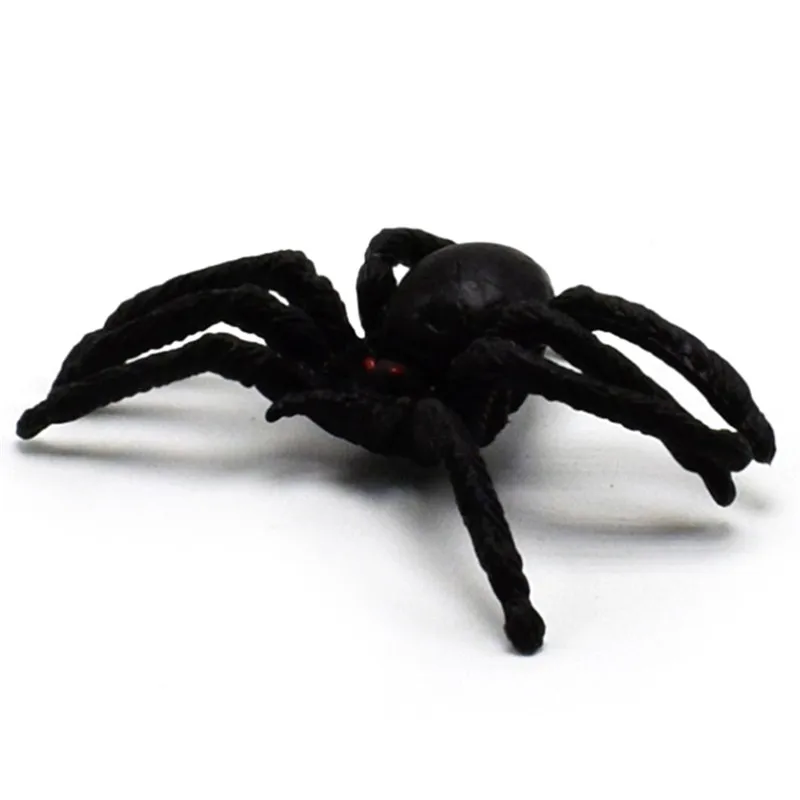Ужас 4,5 см, черный паук, дом с привидениями, паутина, украшение для бара и вечеринки, принадлежности для моделирования, хитрая игрушка, украшение на Хэллоуин, 5 шт