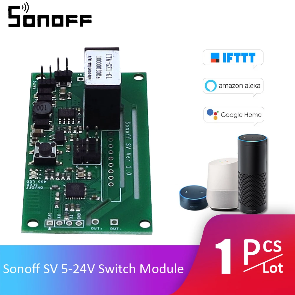 Aliexpress.com : Buy Sonoff SV ITEAD Safe Voltage DC 5 24V WiFi ...