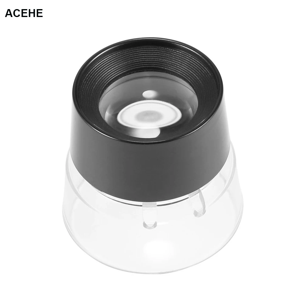 

ACEHE 10X Magnifier Loupes Distortion-free Inspecting for Stamps Photography Coins Currency Detecting Counterfeit Documents