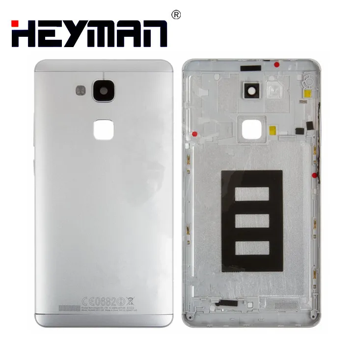 Корпус для huawei Ascend mate 7 MT7-L09 JAZZ-L09 экран средняя передняя рамка Корпус рамка держатель рамка задняя крышка чехол для двери - Цвет: White back Cover