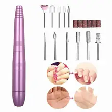 1 Set 5V USB Nail Drill Bit Stainless Steel Electric Grinding Machine Bits Nail Polishing Nail Care Tool Fast Polishing Nail Art