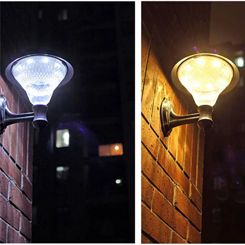 Movido a Energia Lâmpada de Luz Parede à Prova Água ao ar Luz da Noite para Jardim Leds Solar Dwaterproof Livre Led Sensor Lâmpadas Decorações Rua 32 10 32 leds movido a energia solar lâmpada