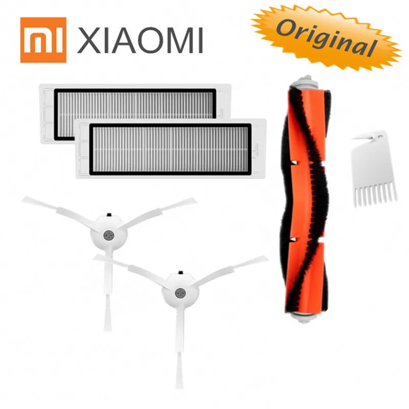 

Original Xiaomi Robot Vacuum Part Pack of HEPA Filter, Main Brush, Cleaning Tool, Side Brush for mijia / roborock Vacuum Cleaner