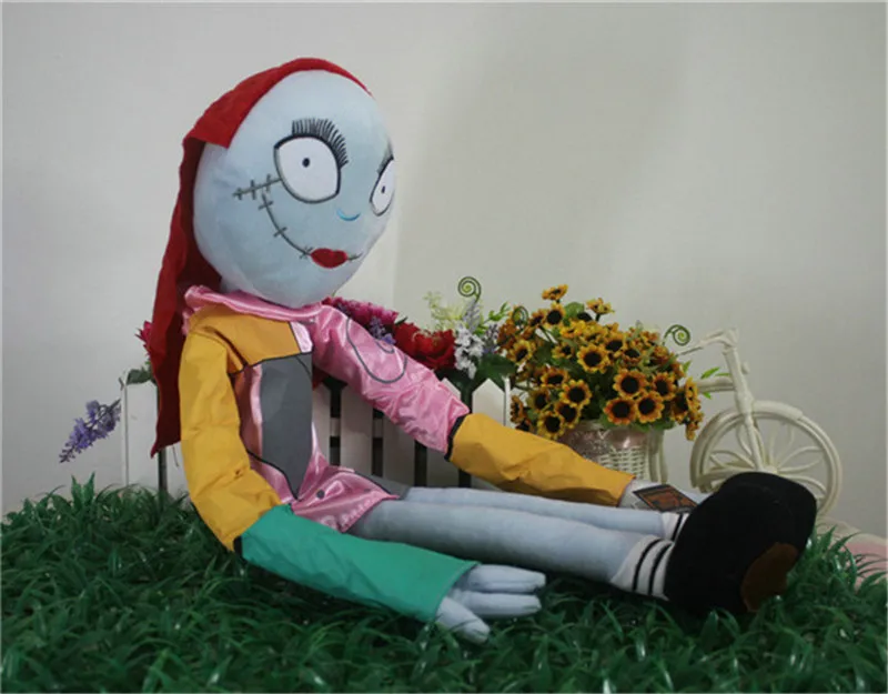 New The Nightmare Before Christmas Santa Clause Jack Skeleton Plush Toys Jack's Girl Friend Sally Pumpkin Halloween Stuffed Dolls Gift  (22)