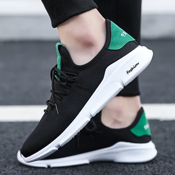 

Men Sneakers New Vulcanized Shoes Breathable Mesh Trainers Casual Flats Shoes Light Platform Shoes Male Tenis Masculino Adulto