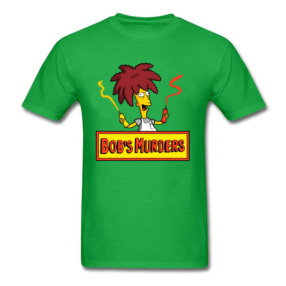 Coupons bob s murders 8869 Normal T Shirts O-Neck All Cotton Men Tops Shirts Short Sleeve Thanksgiving Day Normal Clothing Shirt bob s murders 8869 green
