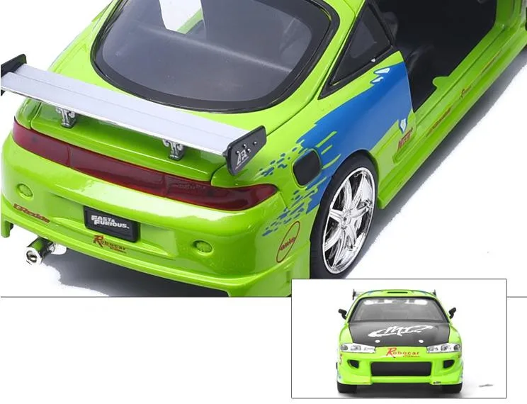 JADA Mitsubishi Eclipse 1:24 усовершенствованная модель автомобиля из сплава высокая имитация литая металлическая Модель игрушечных автомобилей