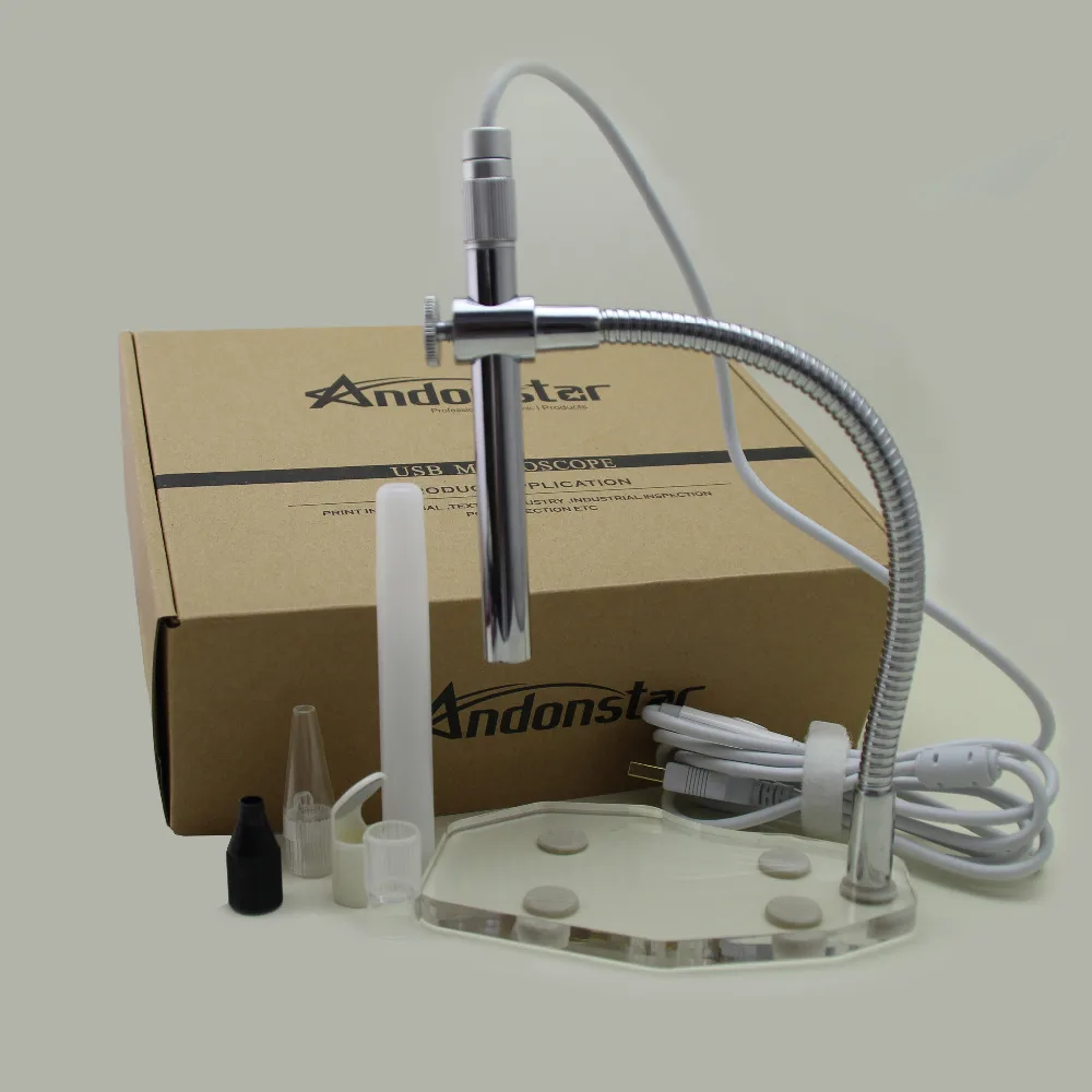 

1-500x Magnification Portable Digital USB Microscope with Flexible Arm Observation Stand Health, Collections, PCB Inspection