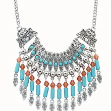 Новое ожерелье Женская короткая цепь для ключиц кулон ожерелья стиль ювелирные изделия Ретро Монета Кисточкой Ожерелье резное