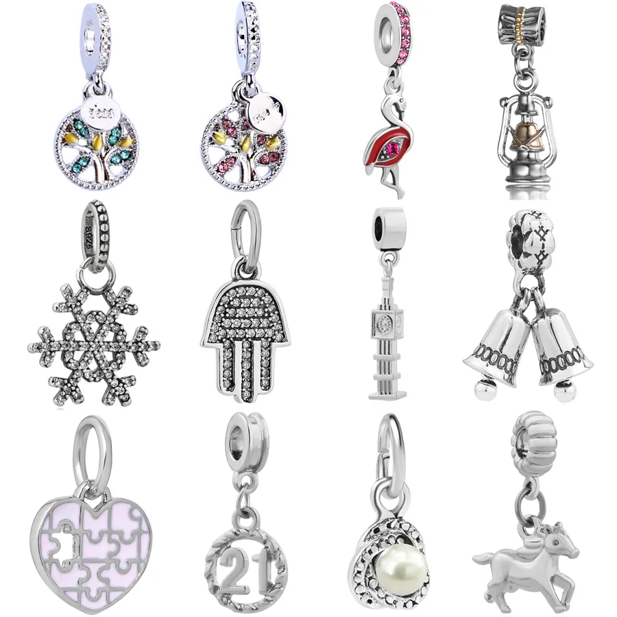 

New Original Free Shipping DIY bead family life tree pendant Charm Fit Pandora charm Bracelet Necklace for Women Jewelry Trinket