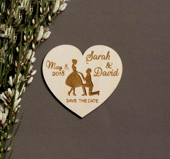 

wooden save the date magnet, wedding stationery, Wedding invitations rustic, rustic save the date, save the date