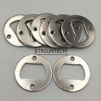 

1000pcs High Quality Thickening metal Bottle Opener Part With Countersunk Holes Round Metal Strong Bottle Opener Insert Parts