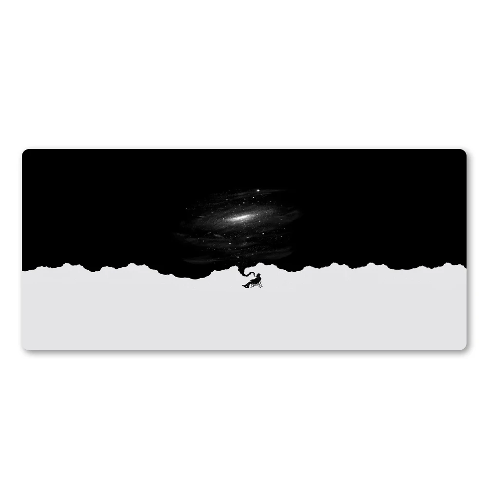 Simple Imaginative Mouse Pad High Quality Black And White With Game Mouse Pad New Hanging Screen Desktop Game Mouse Mats