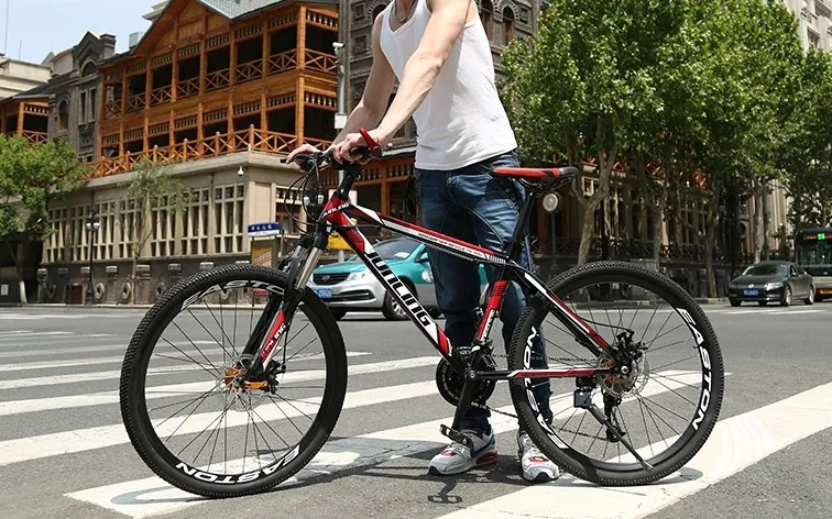 Excellent high quality carbon steel material 24 speed 21 inch Straight handlebar bicycle supplier wheel mountain bike 1