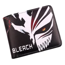 Мужской короткий кошелек Bleach Ichgo, маскарадный Чехол-держатель для кредитной карты, кошелек двойного сложения в стиле аниме для студентов